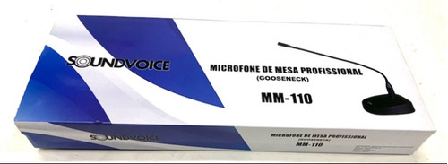 Microfone Gooseneck De Mesa Soundvoice Mm110 Condenser Novo