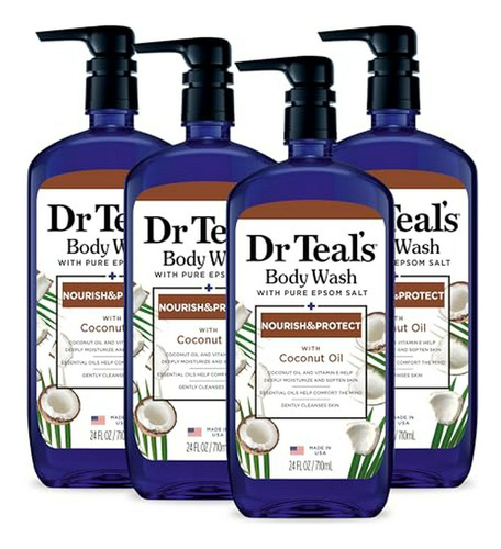 Body Wash Dr Teal's Con Sales De Epsom Y Aceite De Coco