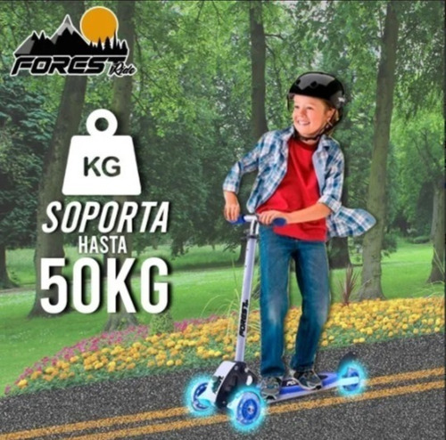 Imagen 7 de 8 de Monopatín Infantil 4 Ruedas Plegable 4 Alturas Reforzado