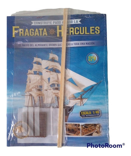 Fascículo + Pieza P/armar La Fragata Hércules N° 89. Nuevo