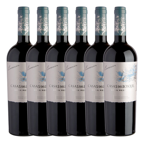 Vino Carménère Casas Del Bosque Gran Reserva 750 cc pack x 6 u