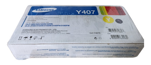 Cartucho Toner Y407 Samsung Yellow Para Clp-320 Caja Dañada