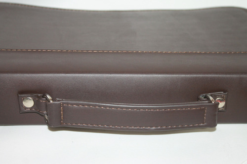 Carpeta Portafolio Profesional De Piel Res Multifuncional Chocolate Lisa