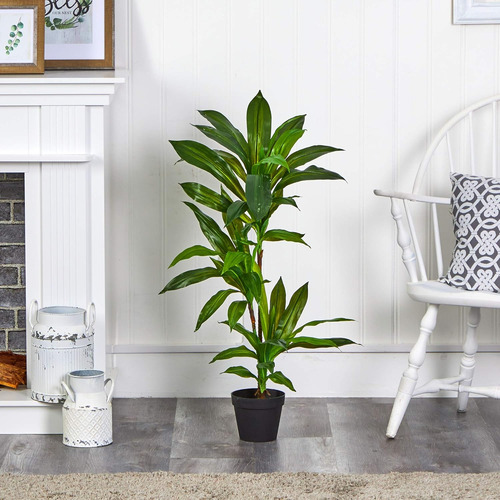 Planta Artificial Dracaena De 3 Pies (tacto Real)