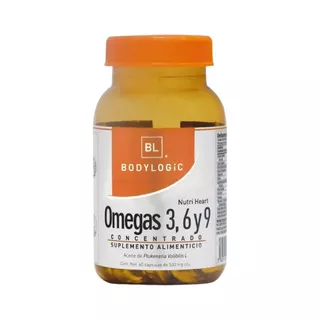 Omega Triple 3,6 & 9 Con Vitamina E Body Logic 60 Capsulas