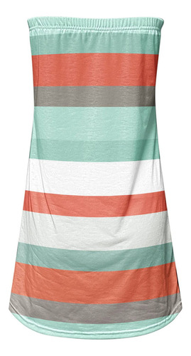 Camiseta Sin Mangas Tipo Bandeau Sin Tirantes En Forma De C