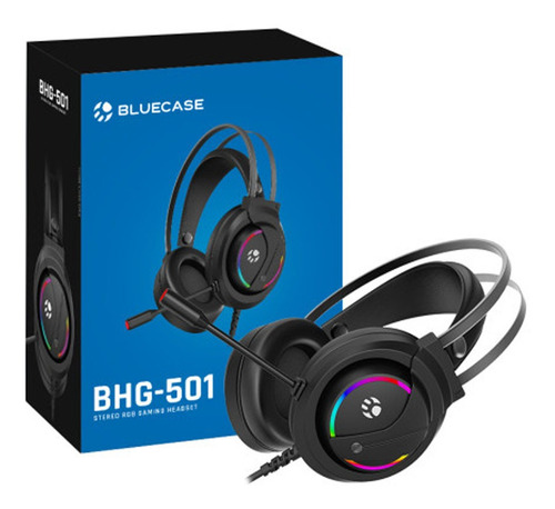 Headset Gamer Com Microfone Led 7 Cores Bluecase - 50mm