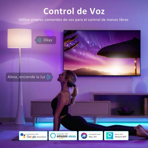Foco Inteligente Bombilla Wifi Rgbcw 9w Led Alexa Multicolor