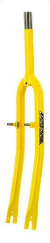 Garfo De Bicicleta Aro 26 Ultra Bike Em Aço Carbono Cor Amarelo