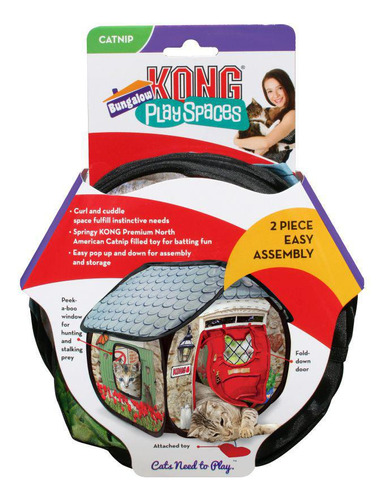 Casinha Gatos Kong Playspaces - Aconchegante - 52x44x44 Cm