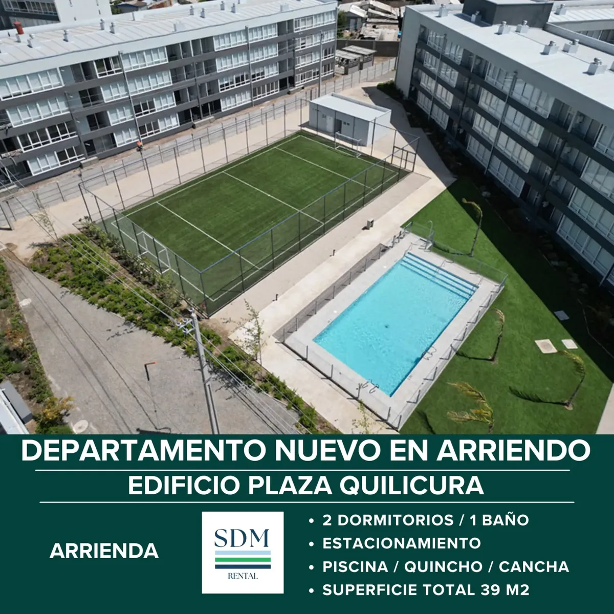 Imagen 2 de 19 de Departamento Nuevo 2d1b Estacionamiento