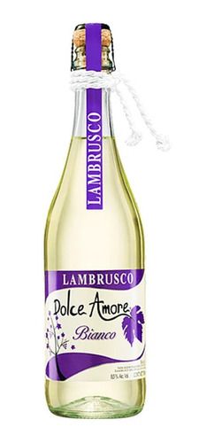 Vino Blanco Lambrusco Dolce Amore Bianco De 750ml