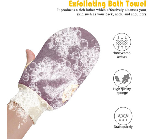 Unisex Body Cleansing Brush Set With Nylon Bristles For Effe