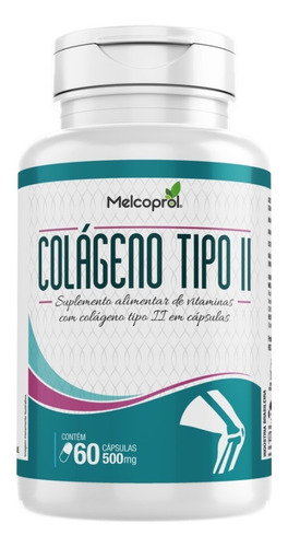Imagem 2 de 2 de Kit 03un Colágeno Tipo 2 Suplemento Vitamina 60 Caps 500mg