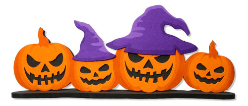 Enfeite Halloween Abóboras Jack O Lantern Em Eva Realista