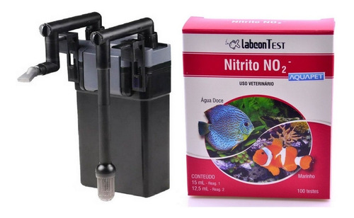 Kit Teste Nitrito 15ml+ Filtro Canister Hang On Hbl-802 127v