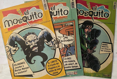 El Mosquito Nº1 , 2 Y 3. Historieta Comic, 2005, Cr03b1