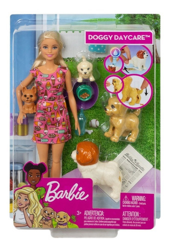 Imagen 2 de 9 de Barbie Sisters and pets/Familia guardería perritos FXH08