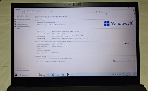 Notebook Vaio Fe14 I5 10ageracao 8gb M.2 256gb Cinza (Usado)