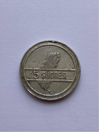Moneda De 5 Sucres De Ecuador Del Año 1988