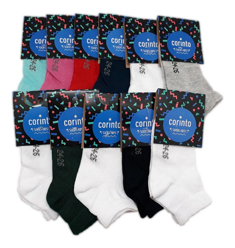 Medias Niño Surtido Pack X36 308 T1 + Cuotas Corinto