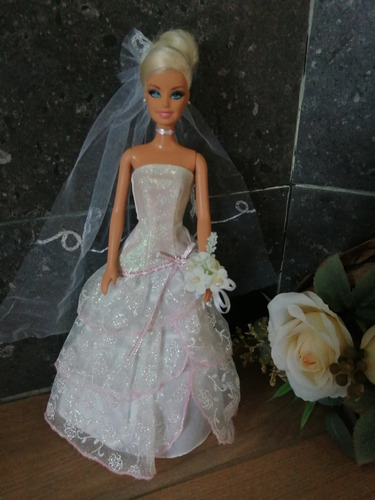 Barbie Bride Wedding Day Vestido De Novia 