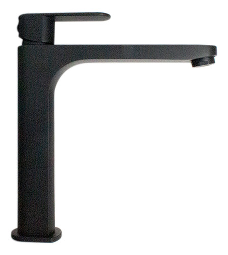 Monomando Lavabo Plano Largo Acero Negro Mate Dica 33102670