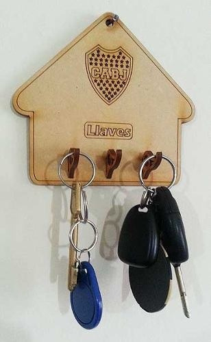 Imagen 3 de 6 de 15 Porta Llaves Pared Souvenirs Recuerdo Madera Fibrofacil