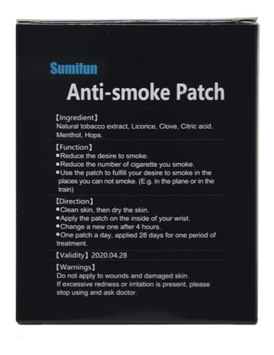 Parches Para Dejar De Fumar - Anti Smoke Patch