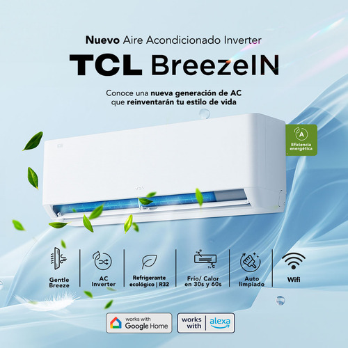 Aire Acondicionado Inverter Tcl Breezin 9000 Btu Wifi