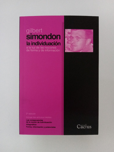 La Individuación - Gilbert Simondon