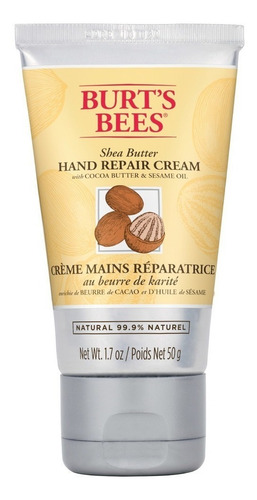 Imagen 1 de 3 de Crema para manos Burt's Bees Crema Reparadora de Manos a Base de Mantequilla de Karité en pomo 50g