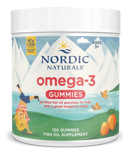 Nordic Naturals - Suplemento Omega 3 En Gomitas 120 Gom Sabor Mandarina
