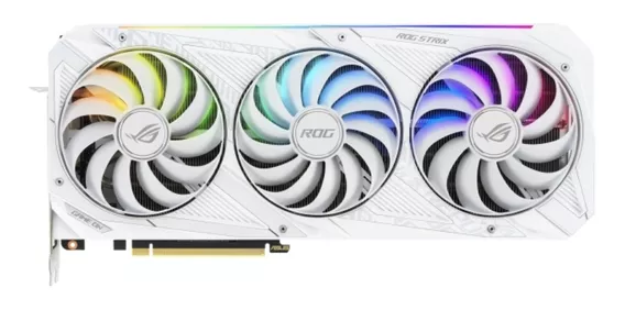 Placa de video Nvidia Asus ROG Strix GeForce RTX 30 Series RTX 3080 ROG-STRIX-RTX3080-O10G-WHITE OC Edition 10GB
