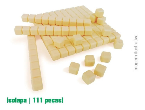 Imagem 2 de 3 de Material Dourado Individual Plástico (62 Peças)