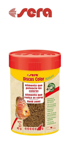 Ração Para Peixes Discus Color Nature 42g Sera