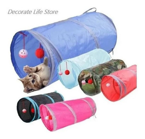 Imagen 3 de 5 de Tunel Rascador Juguete Para Gato