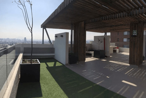 Depto 2d2b + Terraza, Con Estacionamiento Y Bodega, Pasos De