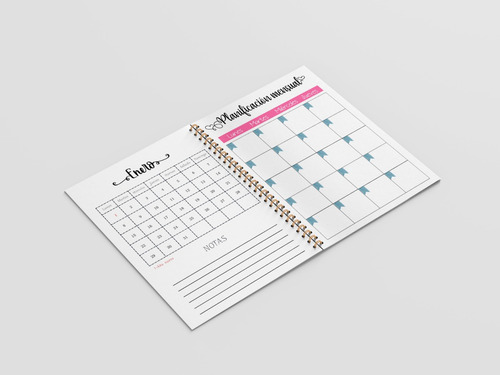 Kit Imprimible Agenda/planner 2024 Sin Fecha (mod 1)