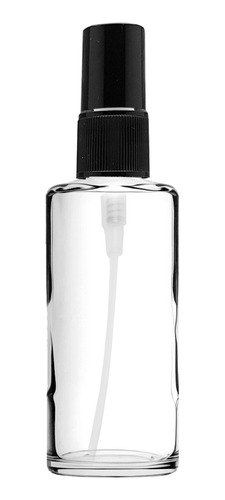 20 Frascos Vidro Perfume 60 Ml Laque Válvula Spray Preta