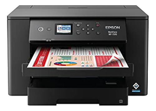 Epson, Workforce Pro Wf- - Impresora Inalámbrica De Gran F. Color Negro