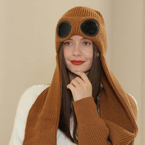 Bufanda De Gorro De Punto Cálido De Invierno Gorro De Bufand