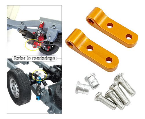 5 Pares De Soportes De Choque Traseros Para Wpl D12 D42 1/10