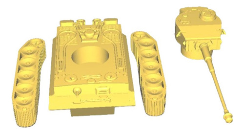 Tanque Tiger I 88mm Kwk L/71 Impreso 3d 1/72