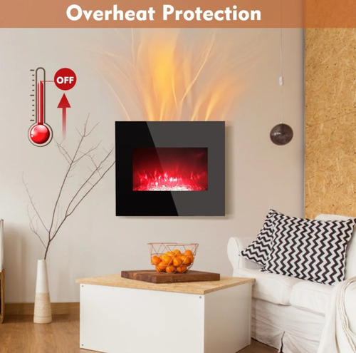 Chimenea Eléctrica Lifeplus 66.04cm Combina 10 Colores 1500w
