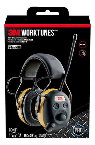 Protector Auditivo 3m Worktunes Am / Fm Con Tecnología De As