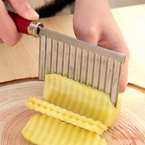 Qw Cuchillo Ondulado Con Forma De Patata Para Verduras Y