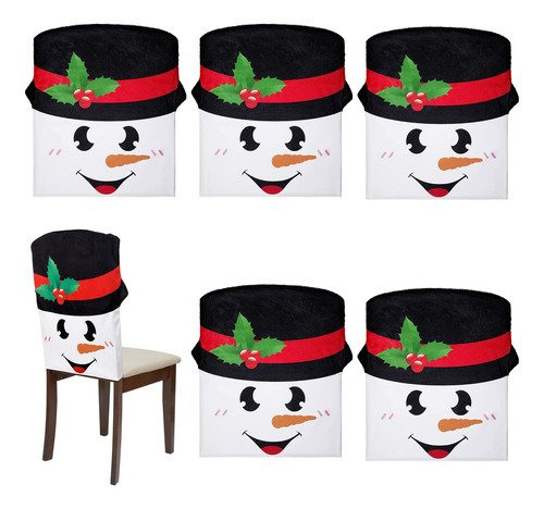 Fundas Silla Navidad: Papa Noel, Arbol, Muneco Nieve.