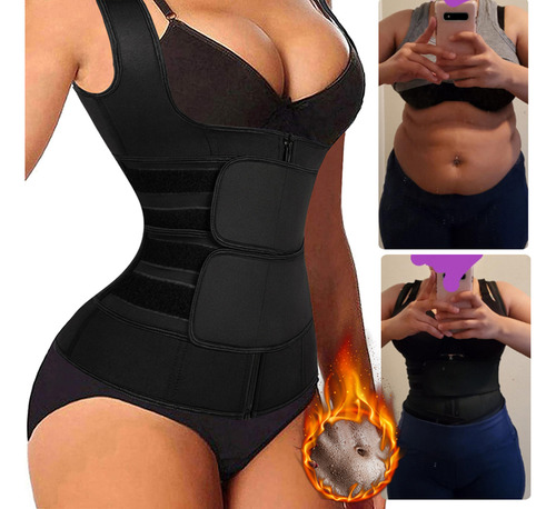 Corsé De Cintura Para Mujer, Chaleco Con Cremallera, De Neop