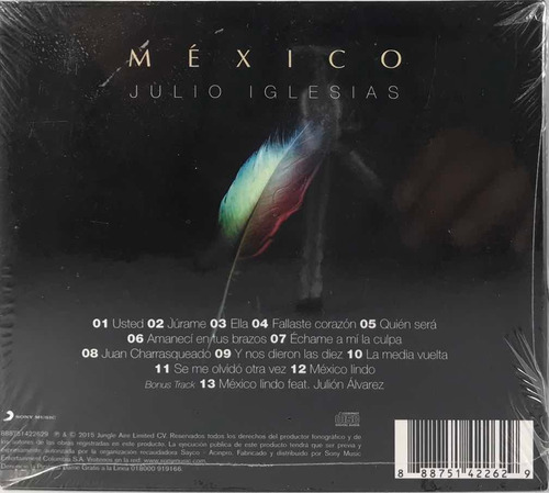 Imagen 2 de 2 de Júlio Iglesias - México
